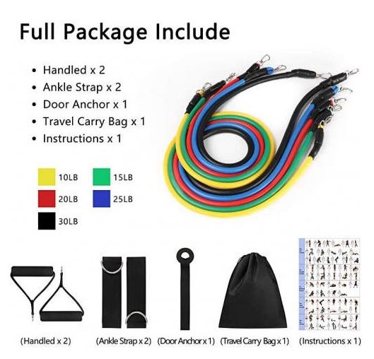 resistance bands home fitness gym equipment